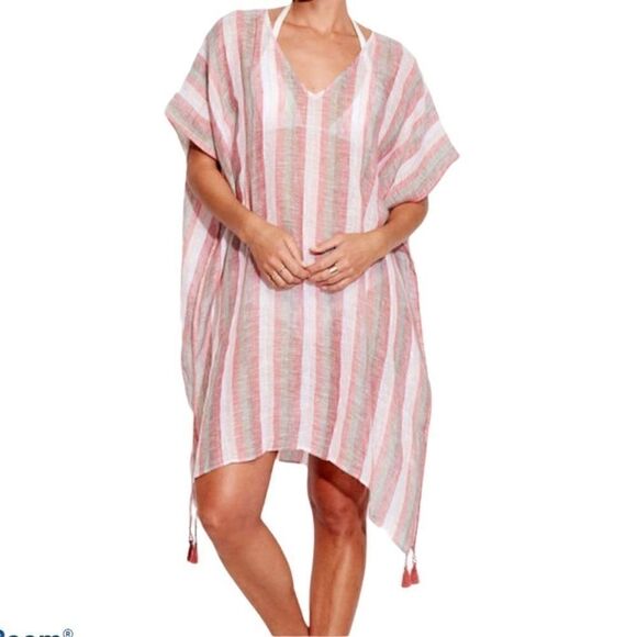 Seafolly Ocean Alley Vertical Stripe kaftan - Picture 1 of 2